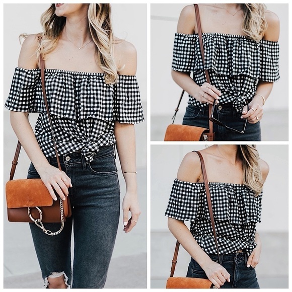 Sanctuary Misha Ruffle Gingham Top - Picture 3 of 9